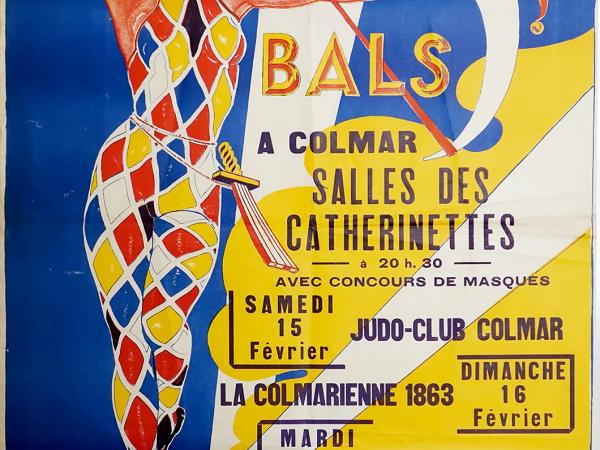 Affiche du carnaval de Colmar de 1958