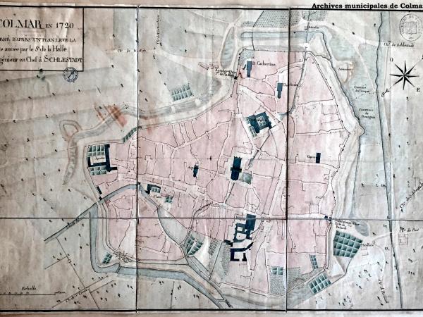 Carte de Colmar de 1720