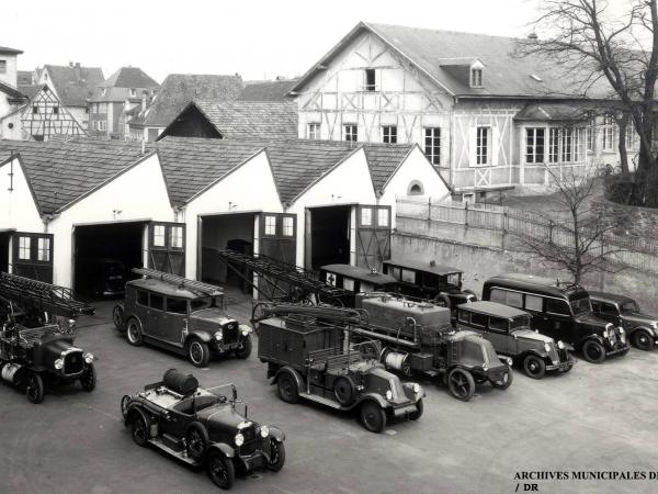 Caserne des pompiers en 1929