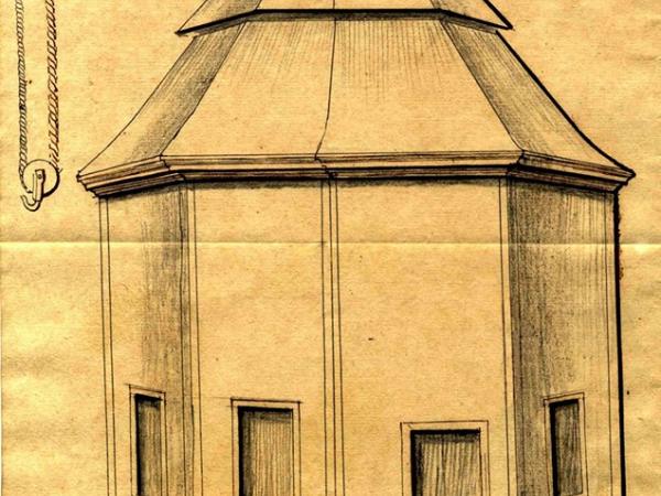 Projet d'une grue couverte au port du Ladhof en 1769