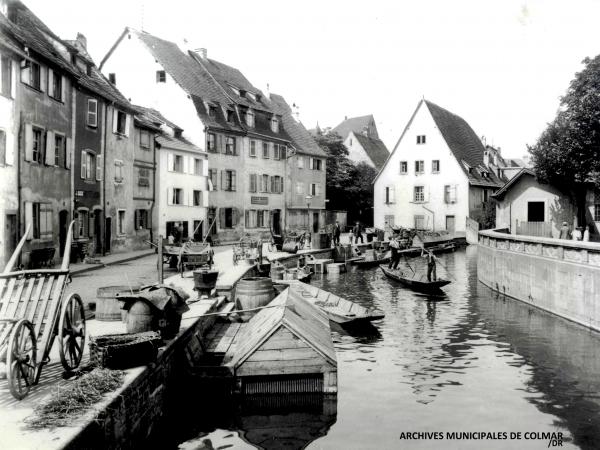 Le quai de la Poissonnerie en 1936